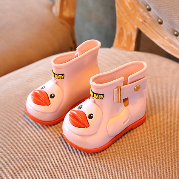 Toddler / Kid 3D Animal Duck Pattern Low-top School Rain Boots