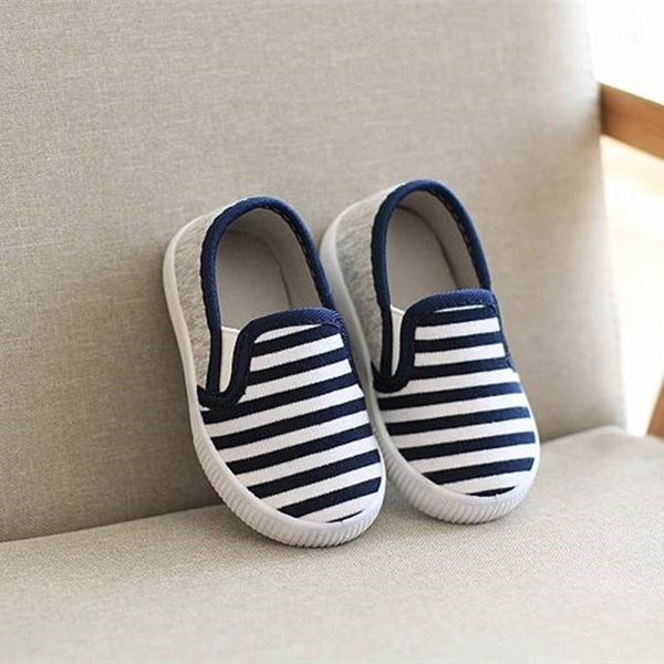 Toddler Causal Striped Canvas Shoes
