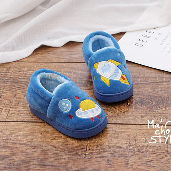 Toddler / Kid Cartoon Embroidered Fluff Snow Boots