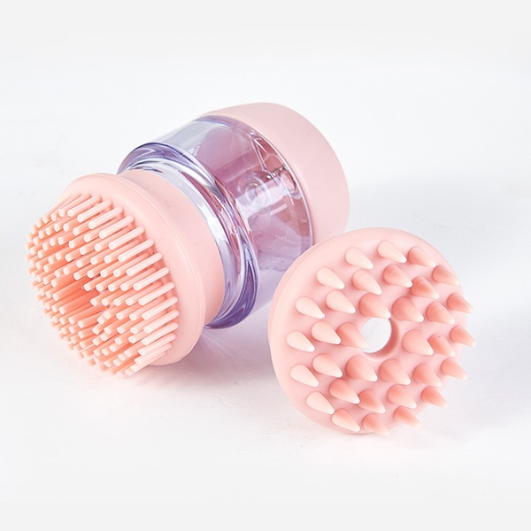 Pet Grooming Shower Comb, Soft Silicone Pet Hair Combing Daily Massage Bath Comb Multifunctional Brush with 2 Heads for Pet Dogs Cats