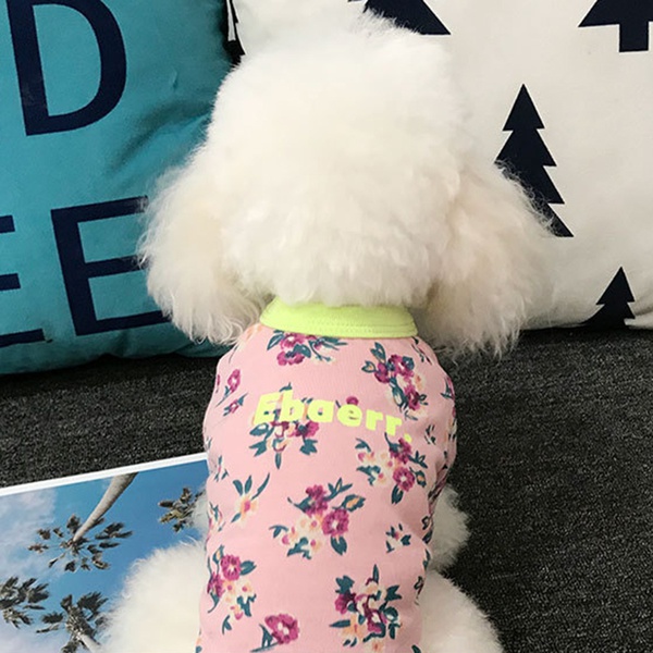 Pet Floral Cotton Clothes