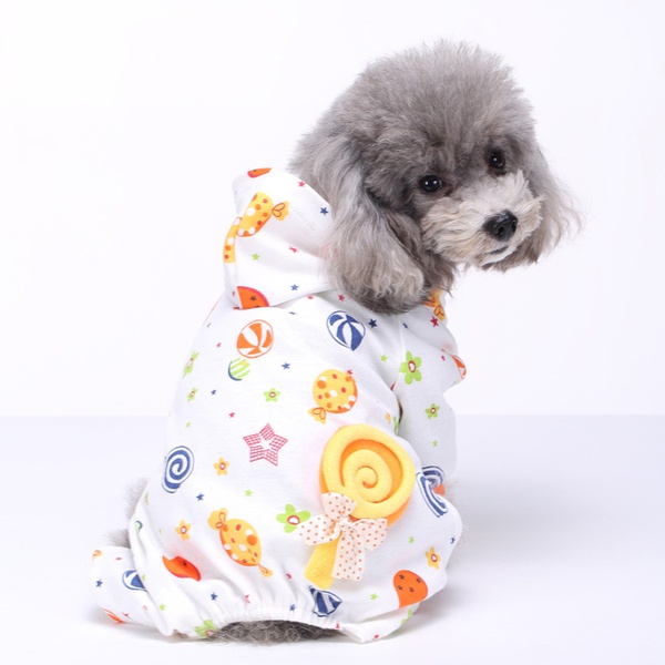 Cotton Four-Legged Pajamas Knitted Pet Clothes Home Clothes Pajamas
