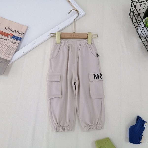 Toddler Boy Letter Print Pocket Solid Casual Harem Pants