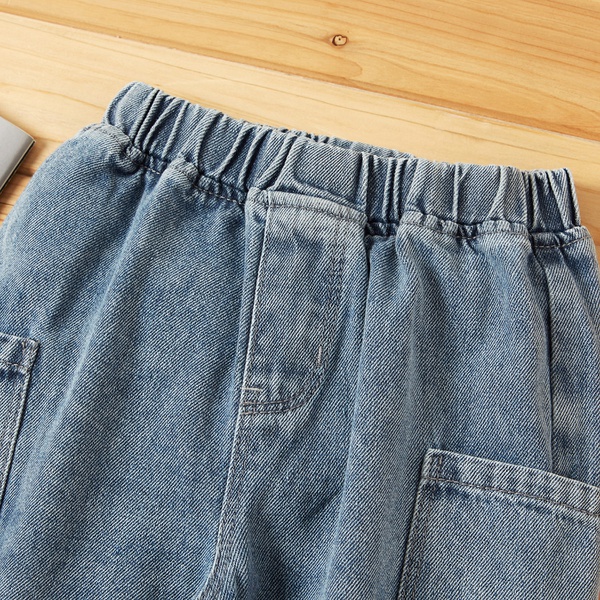 Toddler Boy Solid Pocket Jeans
