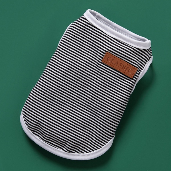 Pet Cotton Striped Vest
