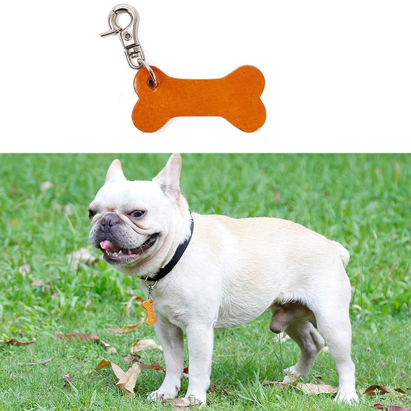 Leather Pet Tag Cat Tag Dog Tag