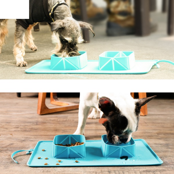 Travel Convenient Portable Pet Feeder for Dogs and Cats Collapsible Silicone