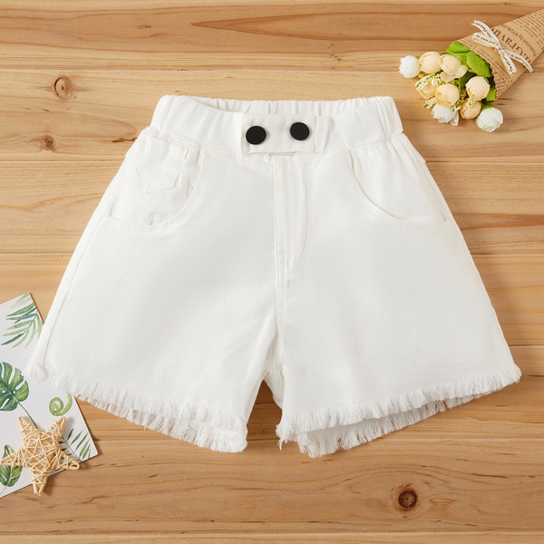 Toddler Girl Causal Solid Shorts