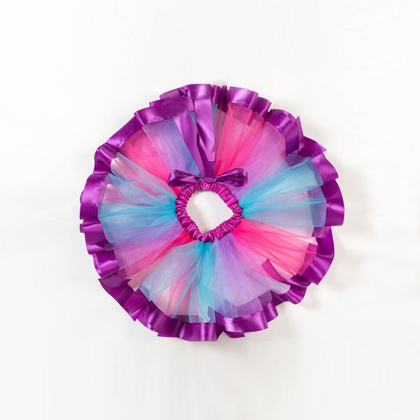 Pretty Bow Decor Tutu Skirt in Purple for Toddler Girl and Girl