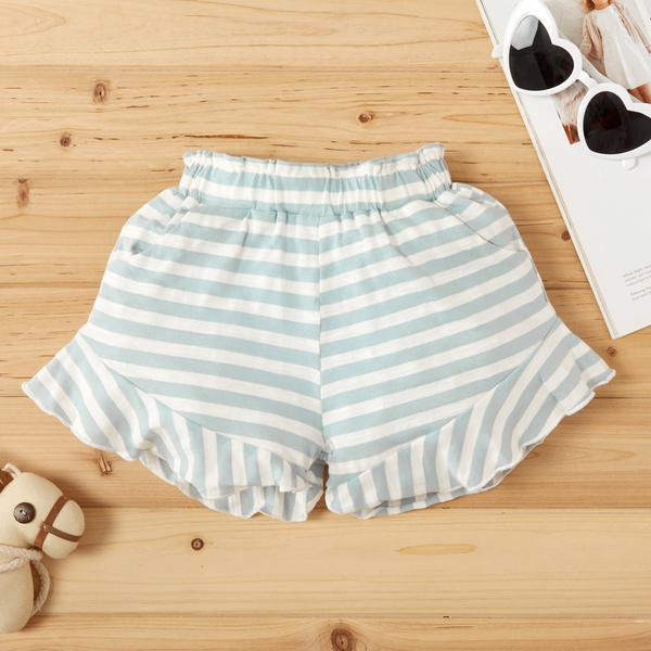 Baby / Toddler Girl Casual Striped Shorts