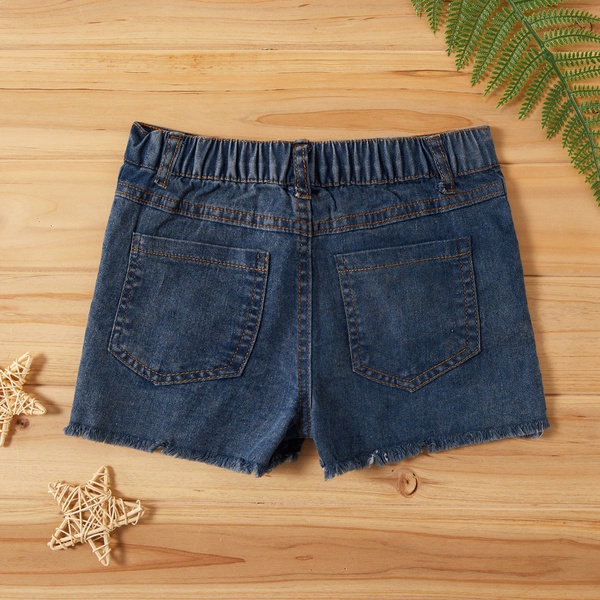 Baby / Toddler Girl Pretty Sunflower Denim Shorts