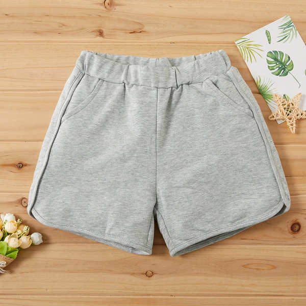 Toddler Boy Causal Solid Shorts