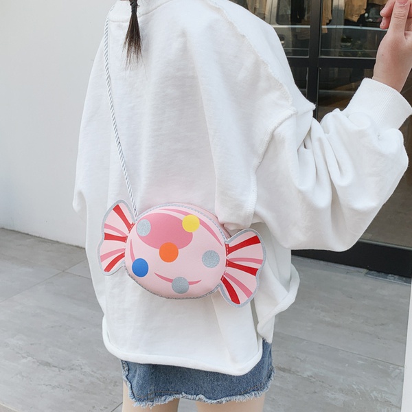 1-Pack Candy Colorful Shoulder Bag for Girls