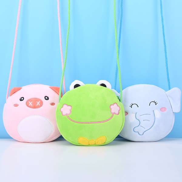 Adorable Animal Fleece Shoulder Bag for Children