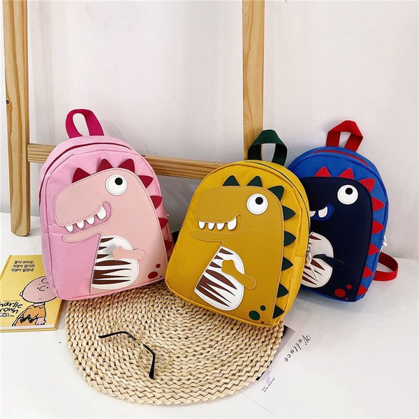 1-pack Cartoon Dinosaur Applique Backpacks for Children