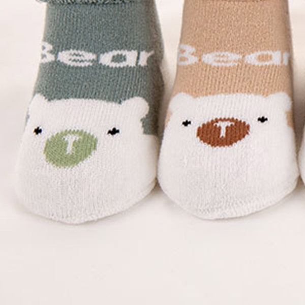 5-pack Baby / Toddler Bear Fleece-lining Socks