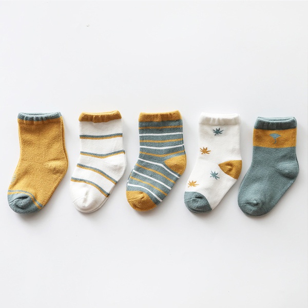5-pair Baby / Toddler Cartoon Socks Set