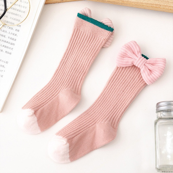Baby / Toddler / Kid Bowknot Solid Middle Socks