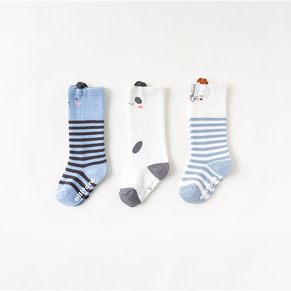 3-pack Baby / Toddler Cartoon Striped Stockings