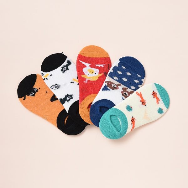 5-pack Baby / Toddler / Kid Animal Socks Knitted Set