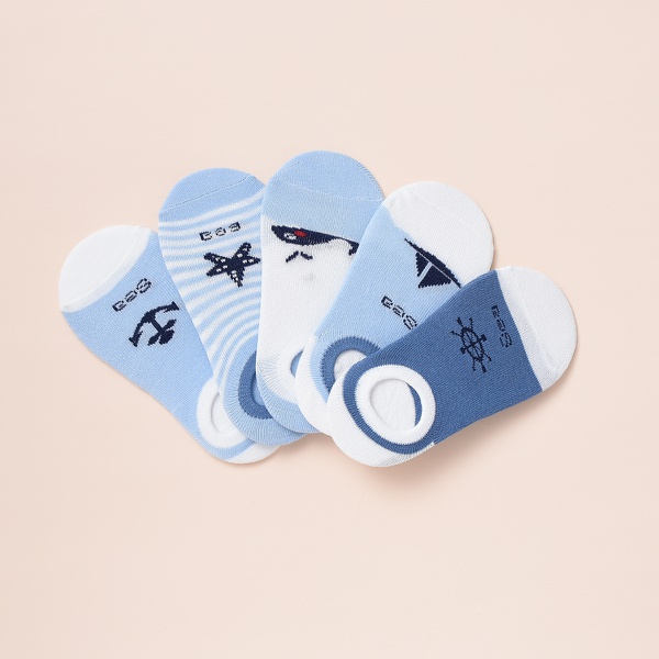 5-pack Baby / Toddler / Kid Anchor Knitted Socks