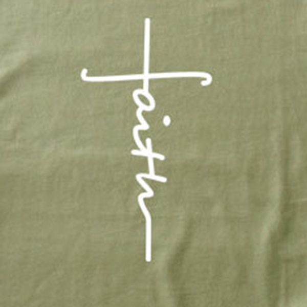 Pretty Short-sleeve Faith Tee For women