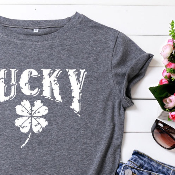 Fashionable Letter Printed Short-sleeve Tee