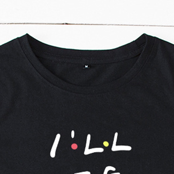 Casual Letter Printed Short-sleeve Tee