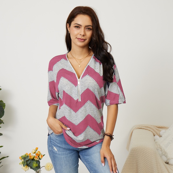 Stylish Geometric Design Short-sleeve Tee